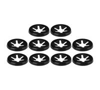 Briny River 100 Pièces Rondelles Starlock à 6 Dents de 4 Mm Clips à Pression Diamètre Extérieur de 11,5 Mm Acier à Ressort pour Arbre de 4 Mm