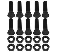 Briny River 10x Boulons de Charrue Simples M10 X 40 Mm Vis Planétaires en Acier Au Carbone de Qualité 8.8 pour Cultivateurs