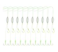 Briny River 10x Hameçons à Ressort pour Pêche à La Carpe 10# Piège à Appâts pour Carpes Argentées Et Carpes à Grosse Tête