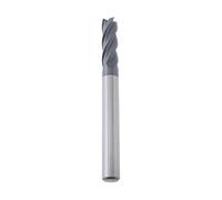 Briny River 1pc Fraise à Bout Carré en Carbure de 1/4 Pouce 4 Cannelures Micro-grain pour Acier Trempé Alliage d'acier Aluminium Cuivre 1/4 x 3/4 x 1/4 x 2-1/2 Pouces