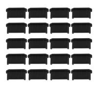 Briny River 20x Mini Capuchons Anti-poussière HDMI en Silicone pour Port Femelle HDMI pour Téléviseur Et Ordinateur Noir