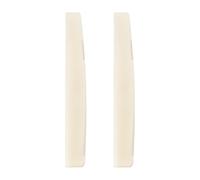 Briny River 2PCS Selles Chevalet en Os pour Guitare Acoustique 6 Cordes 72x3x9mm pour Guitare Acoustique Compensée pour Guitare Acoustique Luthier Compatible avec Martin Guitare (non blanchi)