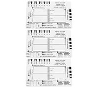 Briny River 3 Pièces Règles en Plastique pour ECG à 7 Niveaux Outil de Mesure pour l'interprétation de l'ECG