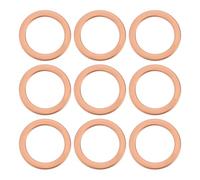 Briny River 40x Rondelles en Cuivre pour Conduites de Frein Automobiles M10 14 X 10 X 1 Mm Compatibles avec HEL Les Vélos