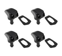 Briny River 4pcs Buses de Lave-Glace Avant de Voiture de 5mm Buse de Pulvérisation Réglable en Plastique pour Plupart des Modèles de Voitures Noir