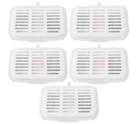 Briny River 5x Filtres de Fontaine à Eau sans Fil Compatible avec EVERSWEET MAX La Fontaine Automatique pour Chat 105 Fl Oz/3L 13,2 X 10 Cm Filtres de Purification D'eau pour Animaux de Compagnie