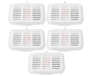 Briny River 5x Filtres de Fontaine à Eau sans Fil Compatible avec EVERSWEET MAX La Fontaine Automatique pour Chat 105 Fl Oz/3L 13,2 X 10 Cm Filtres de Purification D'eau pour Animaux de Compagnie