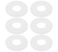 Briny River 6x Joints de Valve de Chasse D'eau en Silicone pour Valve de Chasse D'eau Joint D'étanchéité de Remplacement Compatible avec TOTO THU128 9BU001ER 9 X 3,5 X 0,3 Cm Blanc