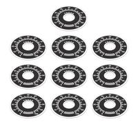 Briny River Lot de 10 boutons de potentiomètre 40 x 10 mm pour appareils électroménagers, haut-parleurs, instruments expérimentaux