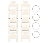 Briny River Lot de 10 Clés pour Distributeur Serviettes Papier 770301 avec 4 Porte-clés Clé pour Distributeur Mouchoirs Compatible avec Kimberly Clark Distributeurs de Serviettes en Papier Pliées