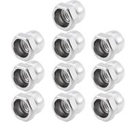 Briny River Lot de 10 écrous M8 en Acier Inoxydable Antivol Anti-torsion pour équipement Extérieur Lampadaires Caméras de Surveillance