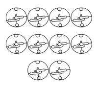 Briny River Lot de 10 joints de cuve de carburateur compatibles avec Briggs & Stratton 698781 Compatible avec Nikki Carb