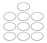 Briny River Lot de 10 joints d'étanchéité pour boîte à papier toilette 16731 compatible avec les modèles de toilettes Thetford C2 C3