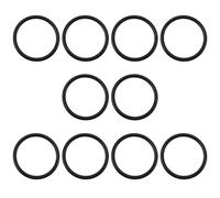 Briny River Lot de 10 joints toriques de 43 mm de diamètre extérieur 36 mm ID 3,5 mm de largeur Pièce de rechange 98066000 compatible avec bonde de baignoire Hansgrohe Noir