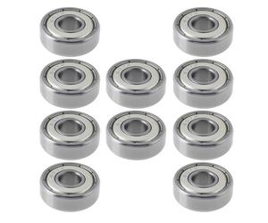 Briny River Lot de 10 roulements à billes à rainure profonde 607ZZ double bouclier pour 607 2Z SKF, 607 ZZ IBU KOYO NTN, 7 x 19 x 6 mm