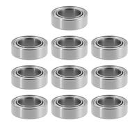 Briny River Lot de 10 Roulements à Billes Miniatures à Gorge Profonde MR106 ZZ pour Télécommande de Voiture Jouet 6 X 10 X 3 Mm