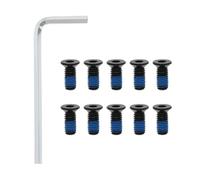 Briny River Lot de 10 Vis de Poteau Avant pour Guidon de Scooter avec Clé Compatibles avec AOVO Pro Compatible avec Xiaomi M365 M365 Pro Guidon de Potence de Scooter