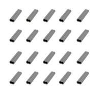 Briny River Lot de 100 Manchons de Pression Doubles en Cuivre pour Ligne de Pêche de 0,8 Mm Adaptés Aux Connexions de Groupes de Pêche