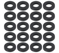 Briny River Lot de 100 rondelles de rechange en nylon pour tiges de tension de tambour de 5 mm de diamètre extérieur 11 mm et 2 mm d'épaisseur Noir