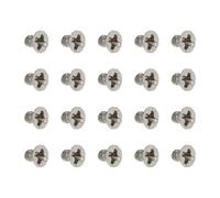 Briny River Lot de 100 vis cruciformes à tête fraisée M2 x 3 mm Ni-plaqué pour ordinateur portable, PC, électronique, projets de bricolage