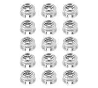 Briny River Lot de 15 adaptateurs de bague de trépied pour appareil photo, douille en laiton de 6,35 mm à 9,5 mm, hauteur 5,5 mm