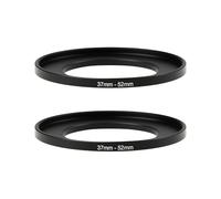 Briny River Lot de 2 Bagues D'adaptation pour Filtre D'appareil Photo en Alliage D'aluminium Filetage 37 Mm à 52 Mm 0,75 Mm Compatible avec Adaptateur