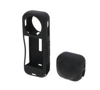 Briny River Lot de 2 bouchons d'objectif d'appareil photo et étui de protection compatibles avec Insta360 X5