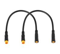 Briny River Lot de 2 câbles d'extension M8 3 broches étanches mâle vers femelle pour phare de vélo électrique
