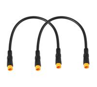 Briny River Lot de 2 câbles d'extension M8 3 broches étanches mâle vers mâle pour phare de vélo électrique