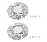 Briny River Lot de 2 Dissipateurs Thermiques Ronds en Aluminium 90 Mm X 10 Mm pour éclairage LED 10 W