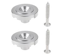 Briny River Lot de 2 Guides de Retenue de Cordes Fendus Compatible avec Fender Precision Jazz Les Guitares Basses Argent