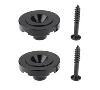 Briny River Lot de 2 Guides de Retenue de Cordes Fendus Compatible avec Fender Precision Jazz Les Guitares Basses Noir