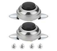 Briny River Lot de 2 interrupteurs à bouton-poussoir étanches 12V 24V pour voiture, bateau, piste, chariot de golf, klaxons de train aérien