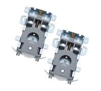 Briny River Lot de 2 poulies de porte coulissante 92 x 67,5 mm pour applications lourdes avec passage réglable Charge maximale 60 kg