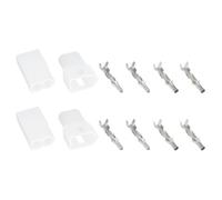 Briny River Lot de 2 prises mâles et femelles à 2 broches et terminaux 03-09-2022, 03-09-1022 compatibles avec Molex pour fils jusqu'à 2 mm² pour voiture et moto
