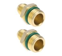 Briny River Lot de 2 Raccords M14x1,5 Vers 1/4" SAE pour Tuyau R134a Vers R12