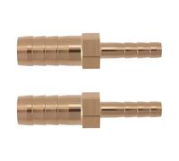 Briny River Lot de 2 Réducteurs Cannelés en Laiton de 4 Mm à 8 Mm pour Tuyau D'arrosage Et Pistolet Pulvérisateur D'eau de 40 Mm