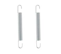 Briny River Lot de 2 ressorts pour tondeuse à gazon compatibles avec bras de pont Caltric 112,4 x 11,2 x 1,5 mm GX10120 compatible avec John Deere 102 105 107-HS 108-14,5