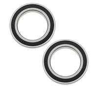 Briny River Lot de 2 Roulements à Billes à Gorge Profonde MR24377-2RS pour Vélo de 24 X 37 X 7 Mm - Double étanchéité - en Acier Chromé - Convient pour Les Supports Inférieurs de Vélo Hope