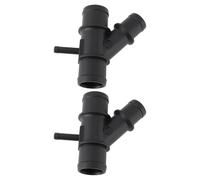 Briny River Lot de 2 tuyaux de distribution de système de refroidissement 4 voies 1K0121087H Compatible avec VW Compatible avec Audi