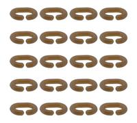Briny River Lot de 20 clips en C pour pêche à la carpe 1,4 kg pour la fabrication d'hameçons explosifs 7,3 x 1,4 mm