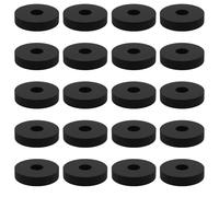 Briny River Lot de 20 Rondelles en Caoutchouc 20 X 6 X 4 Mm Noires pour Plateau de Kart