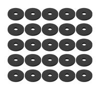 Briny River Lot de 25pcs Rondelles Plates en Caoutchouc EPDM 1/4" ID x 1" OD x 1/8" d'épaisseur pour La Construction Automobile l'électronique La Plomberie Marine