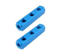 Briny River Lot de 2pcs Séparateurs de Compresseur d'air Filetage Femelle 1/4'' BSP Raccord Collecteur pour Compresseur d'air (3 Voies)