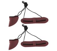 Briny River Lot de 2pcs Tendeurs d'arc en Cuir pour Arcs Longs Et Arcs Recourbés Marron