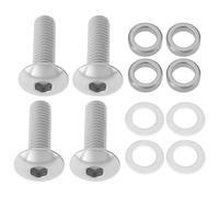 Briny River Lot de 4 Boulons de Garde-Boue de Carénage de Moto M6x20mm & 6x9x3mm Colliers Et Rondelles M6 X 12 X 1 Mm Compatible avec Triumph