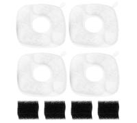 Briny River Lot de 4 filtres pour Fontaine à Eau pour Chat et éponges filtrantes compatibles avec Les fontaines automatiques pour Animaux de Compagnie de 67 oz, 95 oz et 135 oz