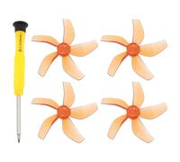 Briny River Lot de 4 hélices à 5 lames pour drone avec tournevis compatibles avec DJI NEO, orange