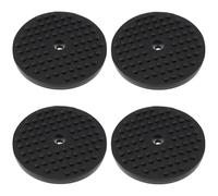Briny River Lot de 4 Patins en Caoutchouc pour Crics de Voiture Plaque en Caoutchouc de 95 Mm Compatibles avec Ponts élévateurs Et Crics