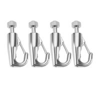 Briny River Lot de 4pcs Crochets Auto-agrippants pour Câbles Métalliques de 1,2 à 2 Mm pour Galeries Suspension de Tableaux Et Cadres Photo